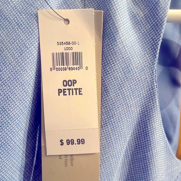 BANANA REPUBLIC Sheath‎ Women's Dress Chambray Blue Size 00P NWT - Picture 7 of 7